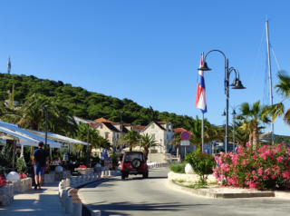 Croatian towns Rogoznica and Primosten