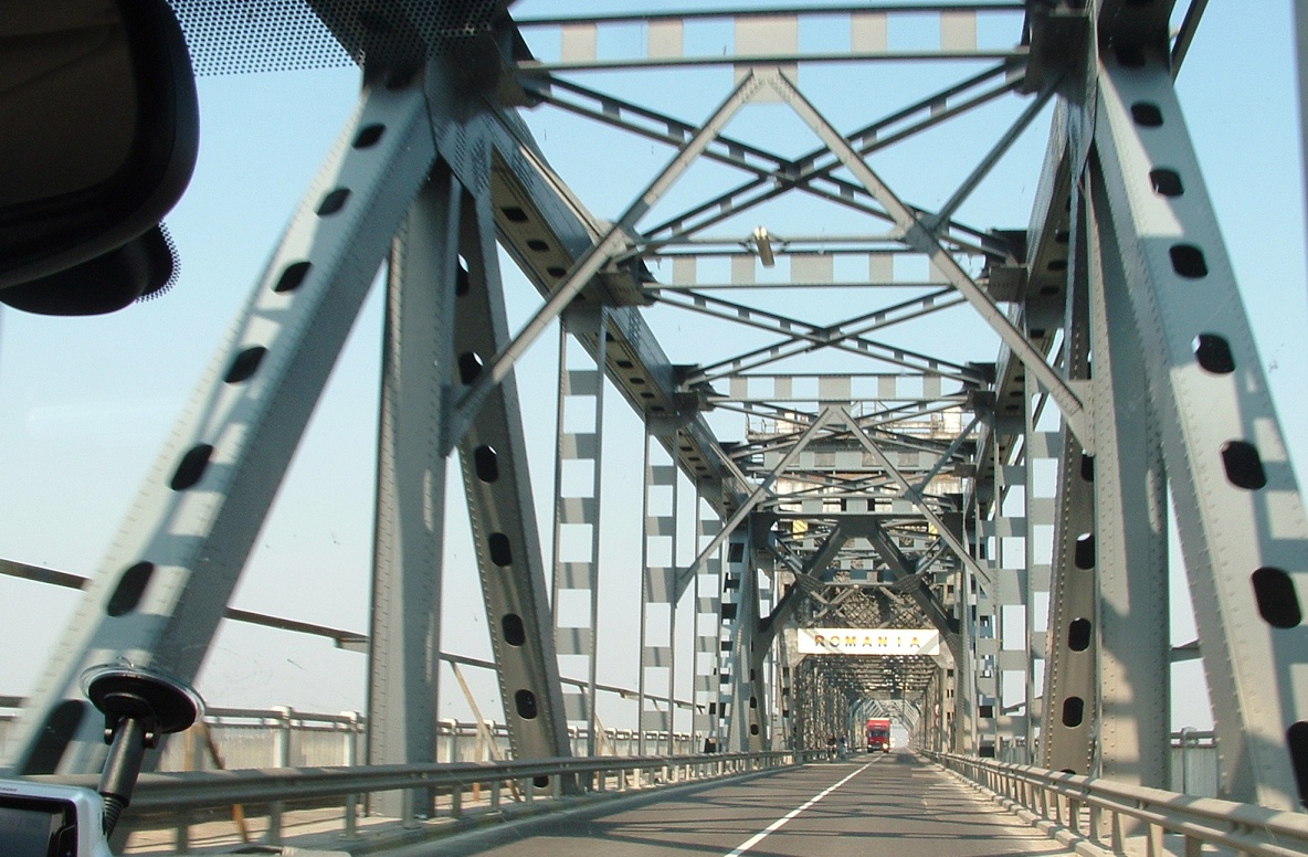 Bridge over Danube connecting Bulgaria and Romania