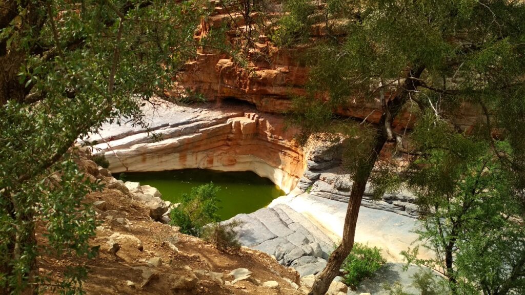 Hidden lake in Paradise Valley