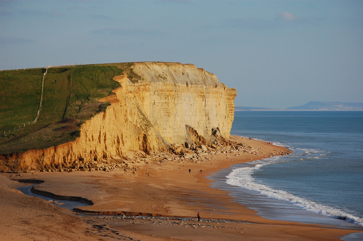 Dorset coast in West Bay