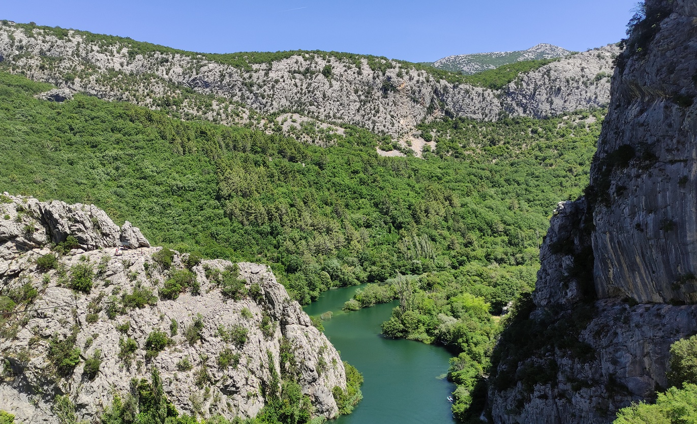 View from Cetina River zipline