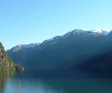 Norwegian fjords and waterfalls