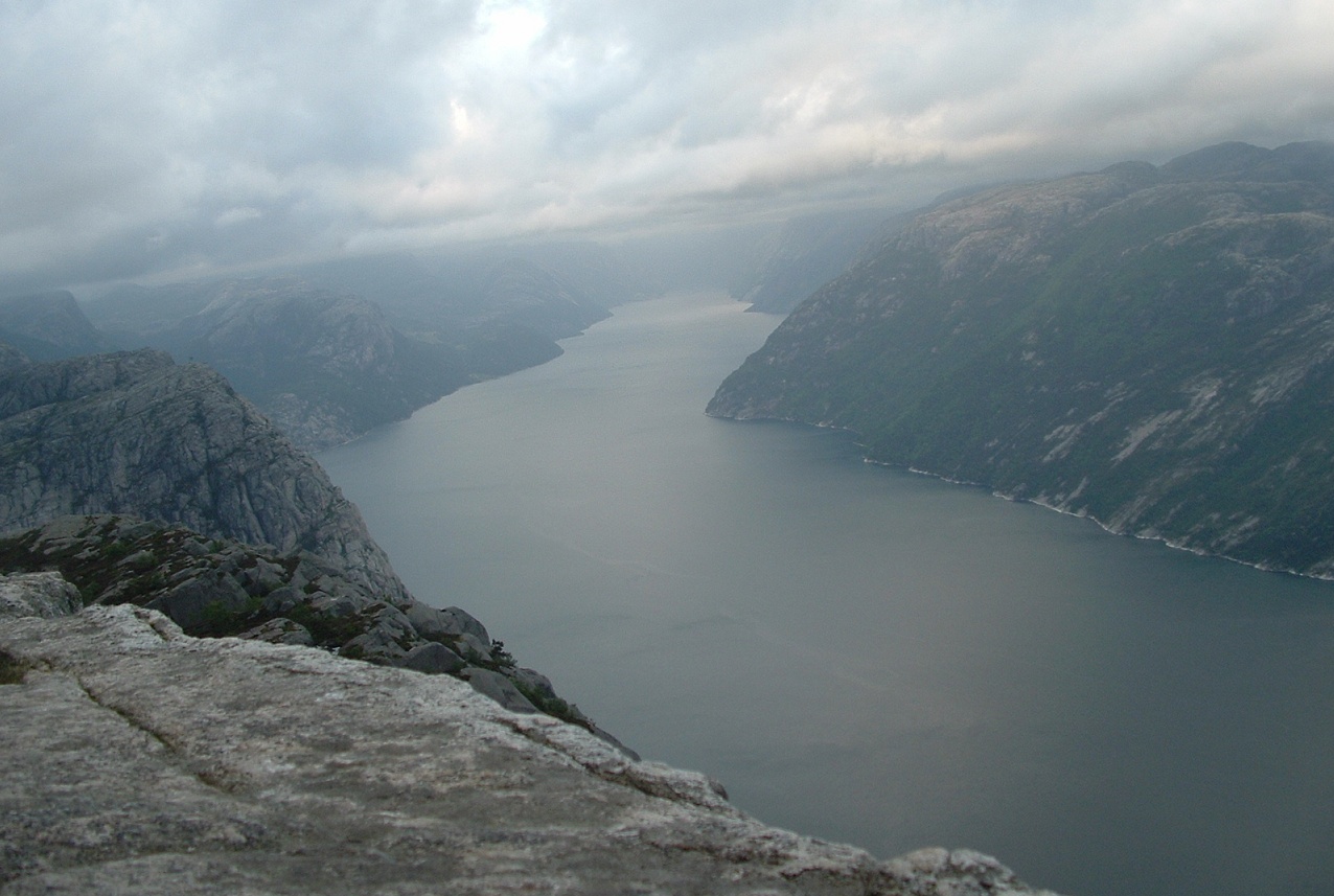 View from Preikestolen cliff