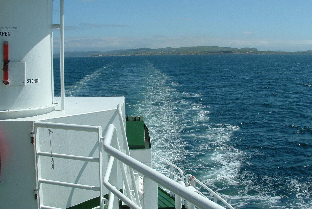 Ferry crossing between Norwegian fjords