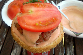 Homemade burger