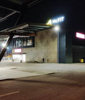 Bus station in Poland