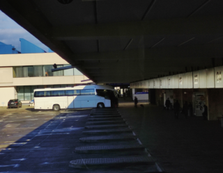 Bus station in Lithuania