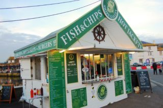 Fish & chips in West Bay