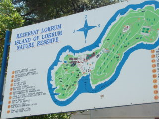 Lokrum Island map