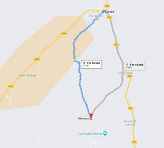 On foot - Map data: Google ©2021