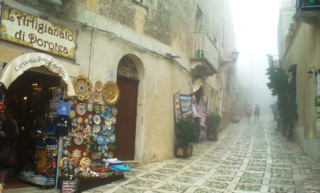 Street in touristic area